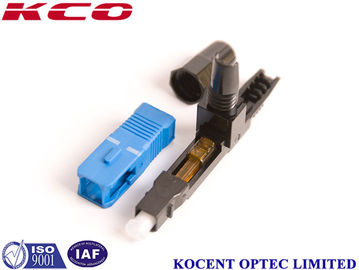 SC/UPC Fiber Optic Fast Connector , Field Assembly Connector 0.2dB Insertion Loss