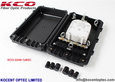 1*8 Fiber Optic Splitter 4 Ports KCO-3348-18SC SC UPC Wall Mount Fiber Optic Enclosure Box