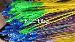 Telecom SC LC FC ST E2000 DIN MU MPO MTP cordone di patch in fibra ottica / pigtail in fibra ottica (KCO Fiber)