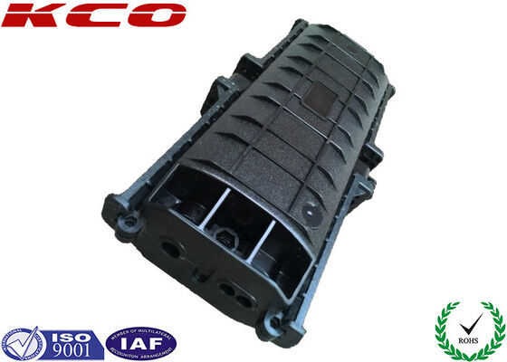 PC Material 96 Cores 3 in 3 out Fiber Optic Splice Closure Horizontal Fiber Optic Joint Closure 390x210x120mm