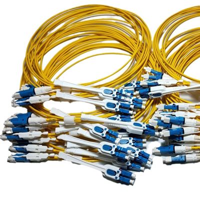 CS SN Connector Uniboot LC Double Density Fiber Optic Patch Cord 1.6mm 2.0mm SM MM OM3 OM4 2 Core 4 Core