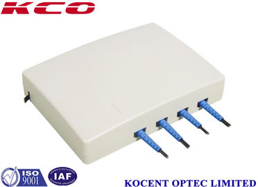 Indoor 4 Core Fiber Optic Termination Box with 50N Pull Off Force and Temperature -45~+85 Resistance