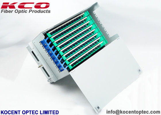 96 Core 19'' Standard Rack Mount Fiber Optic Terminal Box with 48 Fibers Capacity