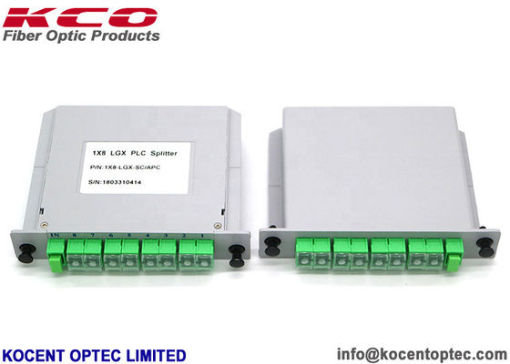 Rack Mountable Corrosion Resistant Fiber Optic Splitter with Wide Wavelength Bandwidth and LGX Box