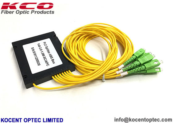 0.9mm 2.0mm 3.0mm Fiber Optic Splitter PLC Splitter with 1x8 Configuration and Low Insertion Loss