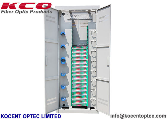 OEM ODM Fiber Optic Distribution Frame ODF 2.0m 576/720 Cores with 12fo Splice Tray for Data Center
