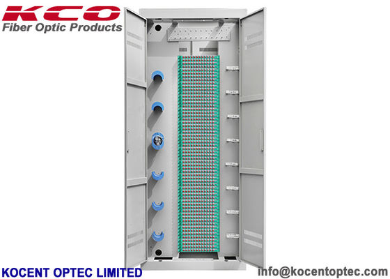 OEM ODM Fiber Optic Distribution Frame ODF 2.0m 576/720 Cores with 12fo Splice Tray for Data Center
