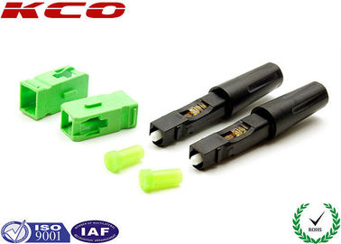 SC/APC Fiber Optic Fast Connector for 3.0 MM Cables with Insert Loss ≤ 0.3dB and Return Loss ≥50dB