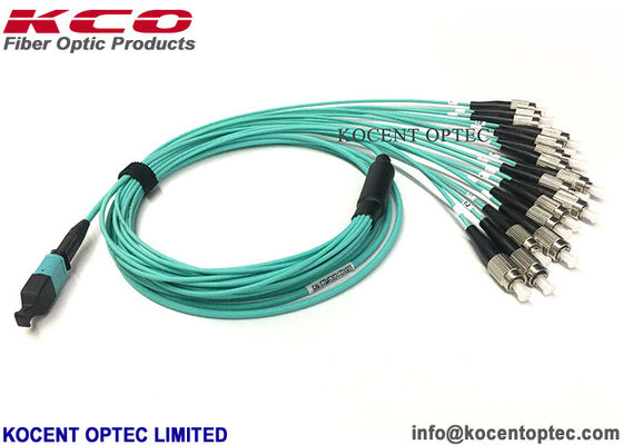 High Density MPO MTP Patch Cord OM3-300 50/125 40G 100G MPO MTP Trunk Cable for Data Center