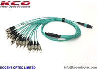 16 Cores MPO MTP Patch Cord OM3-150 PVC LSZH Cover For 5G Bank Data Center