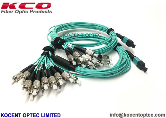 OM4 50/125 16 Fiber LSZH MPO MTP Patch Cord Elite MPO Fiber Patch Cable for Data Center