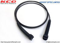 2fo TPU Fiber Optic Patch Cord NSN DLC Duplex Waterproof 4.8mm Dia