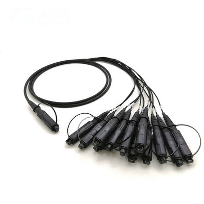 Outdoor Waterproof Fiber Optic Patch Cord with MPO MTP Connector and IP67 Protection for Harsh Environments