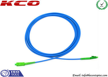 Rodent-resistant SM cable SC/APC to LC/APC sinplex armored optical fiber patch cables armoured optical jumper