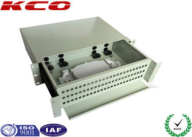 Quadro d'interconnessione a fibra ottica a fibra ottica d'acciaio del supporto di scaffale della scatola terminale 2U con gli adattatori di LC
