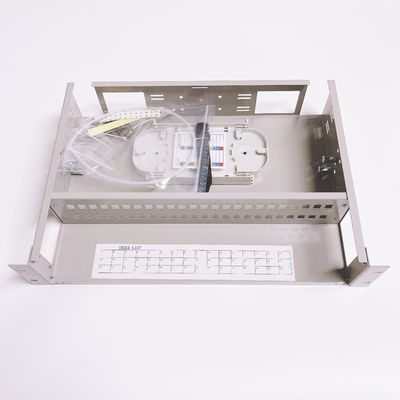 Duplex semplice dello Sc LC dei porti della scatola 19inch 2U 48 del quadro d'interconnessione di fibra di FTTH