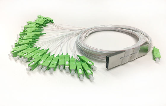 PLC 1x32 1:32 1*32 PLC Splitter ottico Mini tubo di acciaio SC connettore 0,9mm LSZH