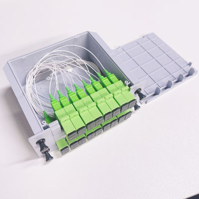 LGX Insert Type 1x16 PLC Fiber Optic Splitter with 0.9mm Pigtail Diameter Low Insertion Loss and High Reliability