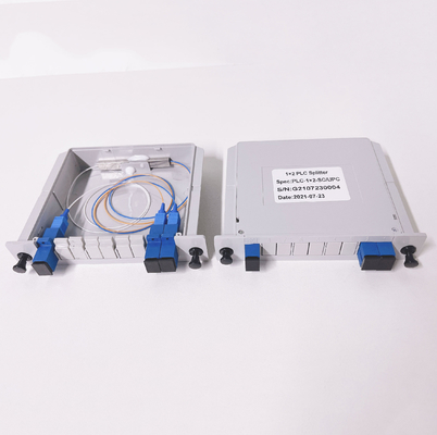 SC/UPC Splitter passivi a fibra 1x2 1:2 1*2 Tipo di inserimento LGX Splitter PLC