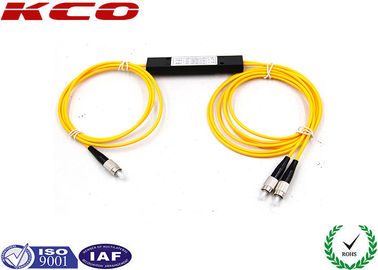 Singolo separatore a fibra ottica di modo 1310/1550nm UPC/di FC, separatore doppio dell'accoppiatore di Windows 1*2 FBT
