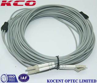 OM3 LC LC Duplex Armored Fiber Optic Patch Cord / Armoured Fibre Optic Cable