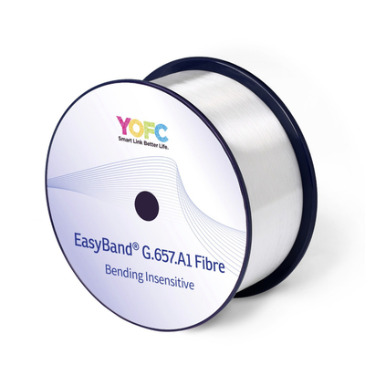 YOFC G657A1 EasyBand Bending Insensible SM Fibre Core Bare Fiber Optical Spool per cavo ottico
