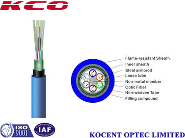 Cavo a fibre ottiche 2km di estrazione mineraria di MGTSV ~ 3km ciascuno rotolano all'aperto con colore blu