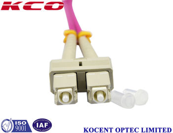 Multimode OM4 Fiber Optic Patch Cord with Low Insertion Loss (0.2dB) and High Return Loss (55dB) for Data Centers