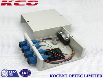 Indoor Wallmount Mini Size Fiber Optic Terminal Box with Steel Tape Construction for FTTH Projects