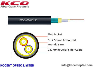 Tactical Armored Optical Fibre Cable FTTA 7.0mm G657A Field Army  TPU LSZH