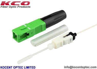 SC/APC Fiber Optic Fast Connector with 0.2dB Insertion Loss 55dB Return Loss and 50mm Length Hot Melt Splice On Connector