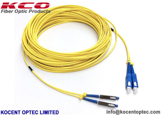 PVC LSZH TPU Fibre Patch Cords MU UPC APC Jumpers ottici SM G657A1 Duplex Simplex
