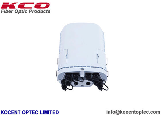8 Port Outdoor Fiber Optic Termination Box with 12 Fibers Capacity and ABS+PC Material for FTTH/FTTA Applications