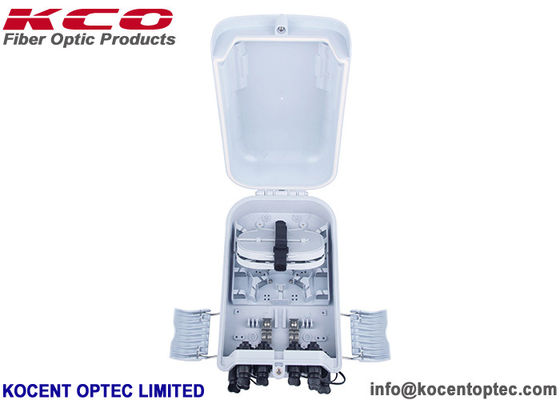 Outdoor Fiber Optic Terminal Box with 8 Ports 24 Fibers Capacity and ABS+PC Material for 5G FTTx Networks