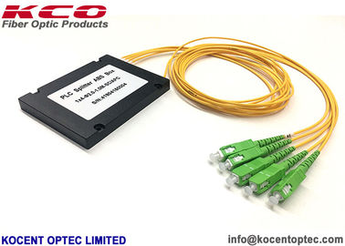 Affidabilità modulare del connettore 2.0mm dello Sc APC del separatore ottico di piccola dimensione della fibra 1x4 alta