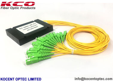 1: 16 PLC Fibra ottica Splitter 1x16 ABS Box 0,9 mm 2,0 mm 3,0 mm 1 * 16 Splitter modulare
