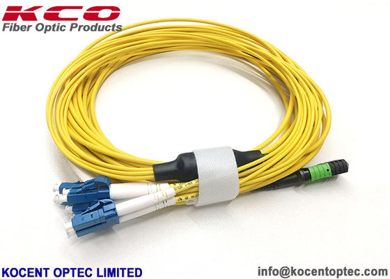8 Fibers MPO MTP Patch Cord Single Mode G657A1 LSZH Jacket MPO Trunk Cable to LC/UPC for FTTH GPON