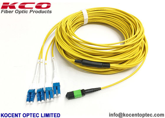 8 12 24 Core MPO MTP Patch Cord PVC LSZH Cover MTP Trunk Cable for 40G Data Center