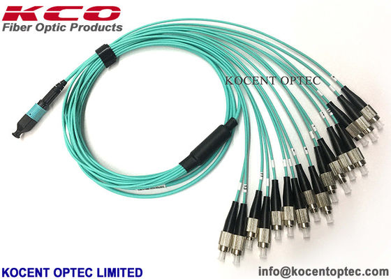 High Density MPO MTP Patch Cord OM3-300 50/125 40G 100G MPO MTP Trunk Cable for Data Center