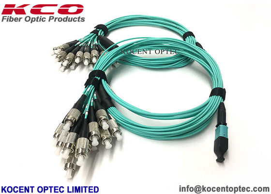 OM4 50/125 16 Fiber LSZH MPO MTP Patch Cord Elite MPO Fiber Patch Cable for Data Center