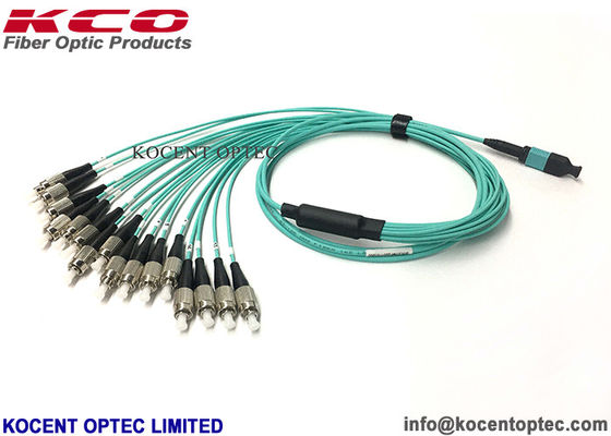 OM4 50/125 16 Fiber LSZH MPO MTP Patch Cord Elite MPO Fiber Patch Cable for Data Center