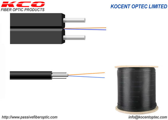 1 2 4 Core Non Metallic KFRP FRP FTTH Fiber Optic Cable LSZH